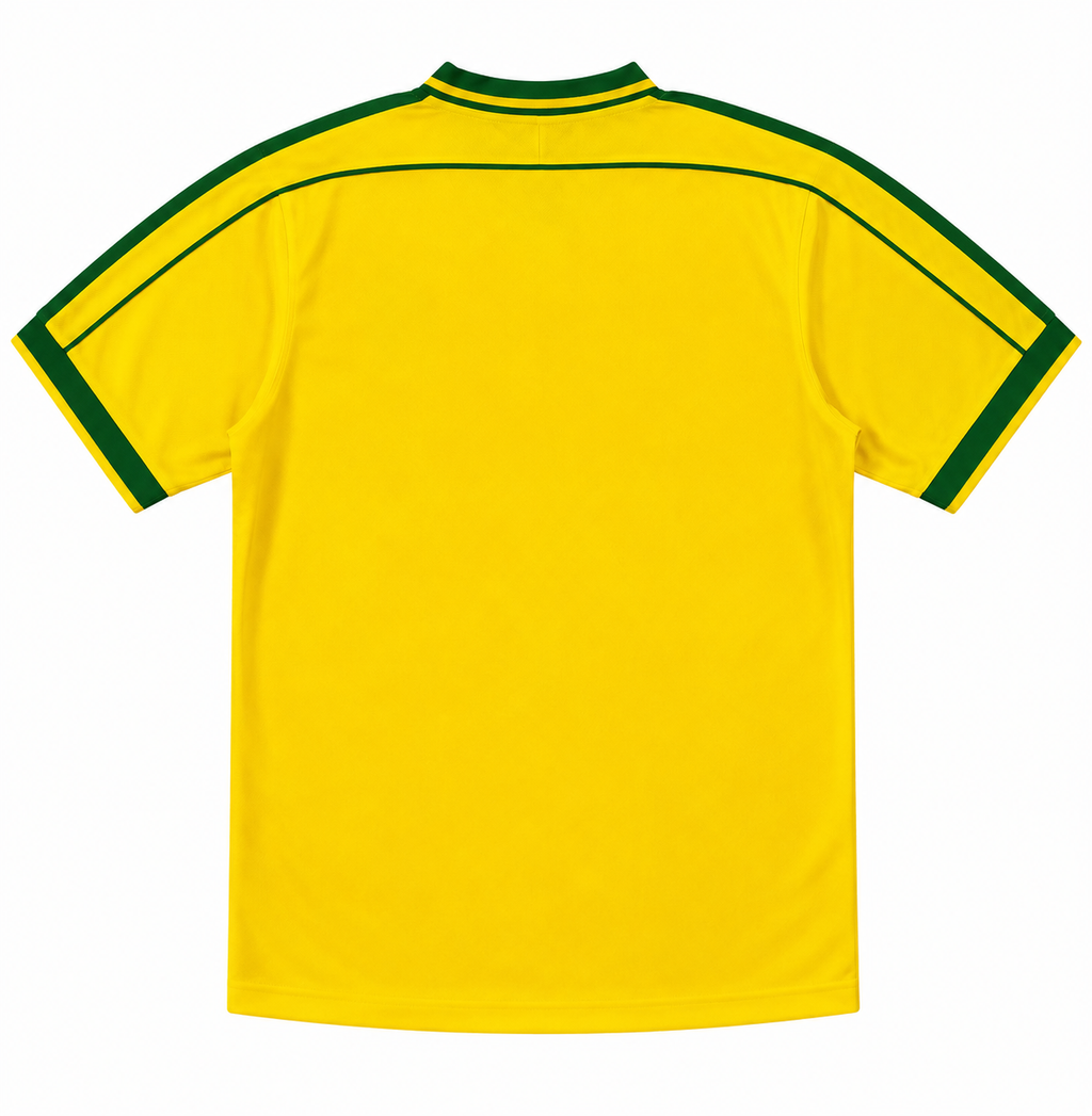 Camiseta Brasil x Stüssy Amarilla Retro – Edición Streetwear