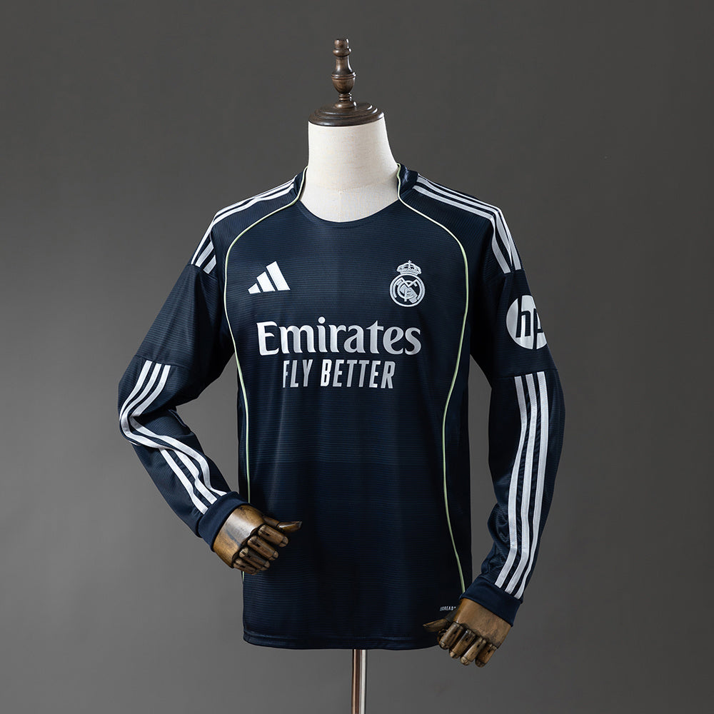 Camiseta de manga larga visitante del Real Madrid 25/26