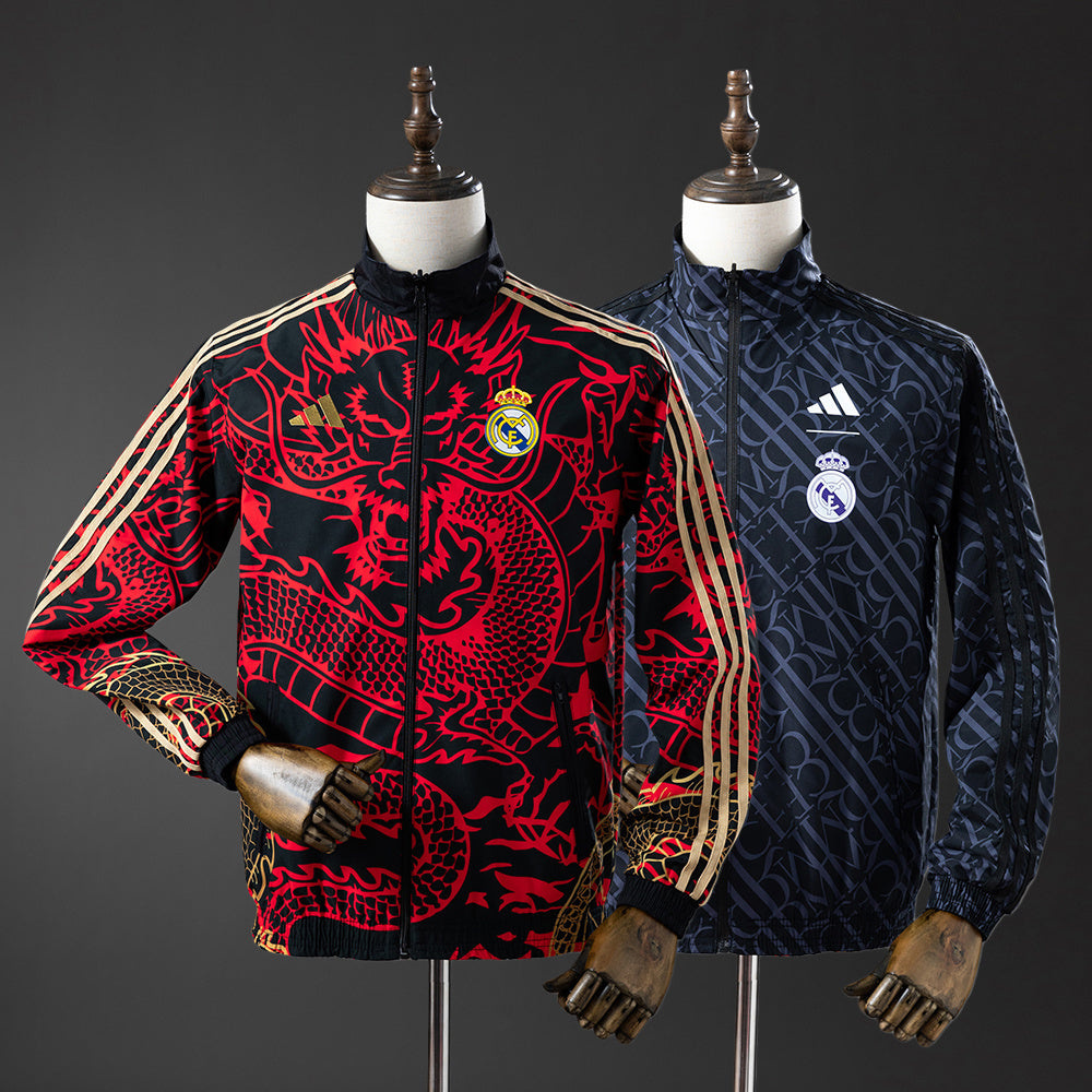 Chaqueta cortavientos reversible del Real Madrid - Rojo & Heiss