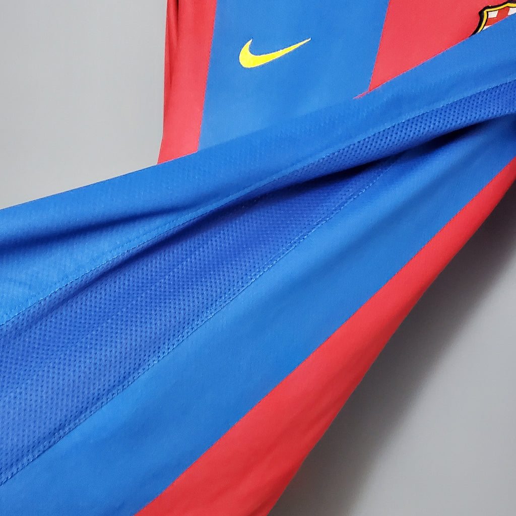 Camiseta retro del Barcelona 06/07 de manga larga