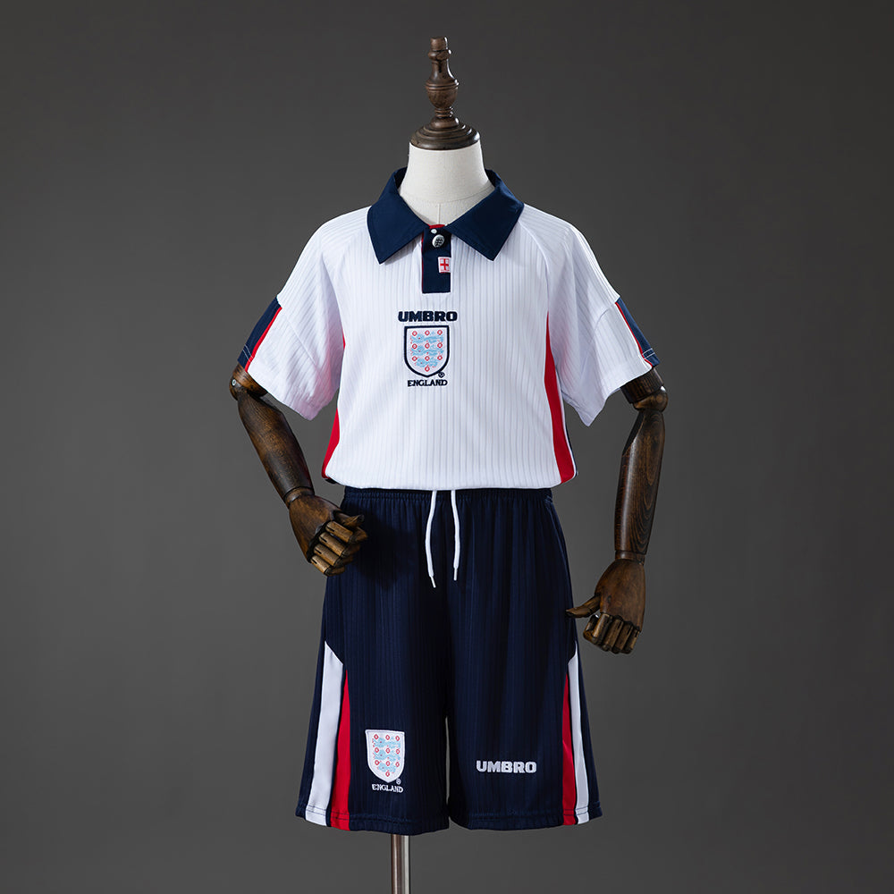 Camiseta infantil retro de la selección inglesa de 1998 (local)