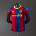 Camiseta retro de manga larga del Barcelona 10/11, versión jugador