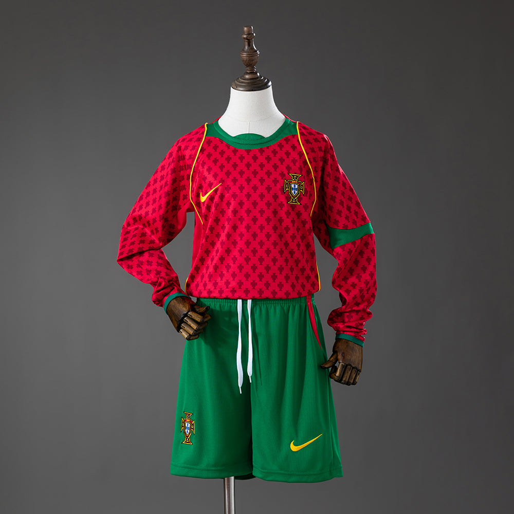 Camiseta infantil retro de manga larga de Portugal 2004